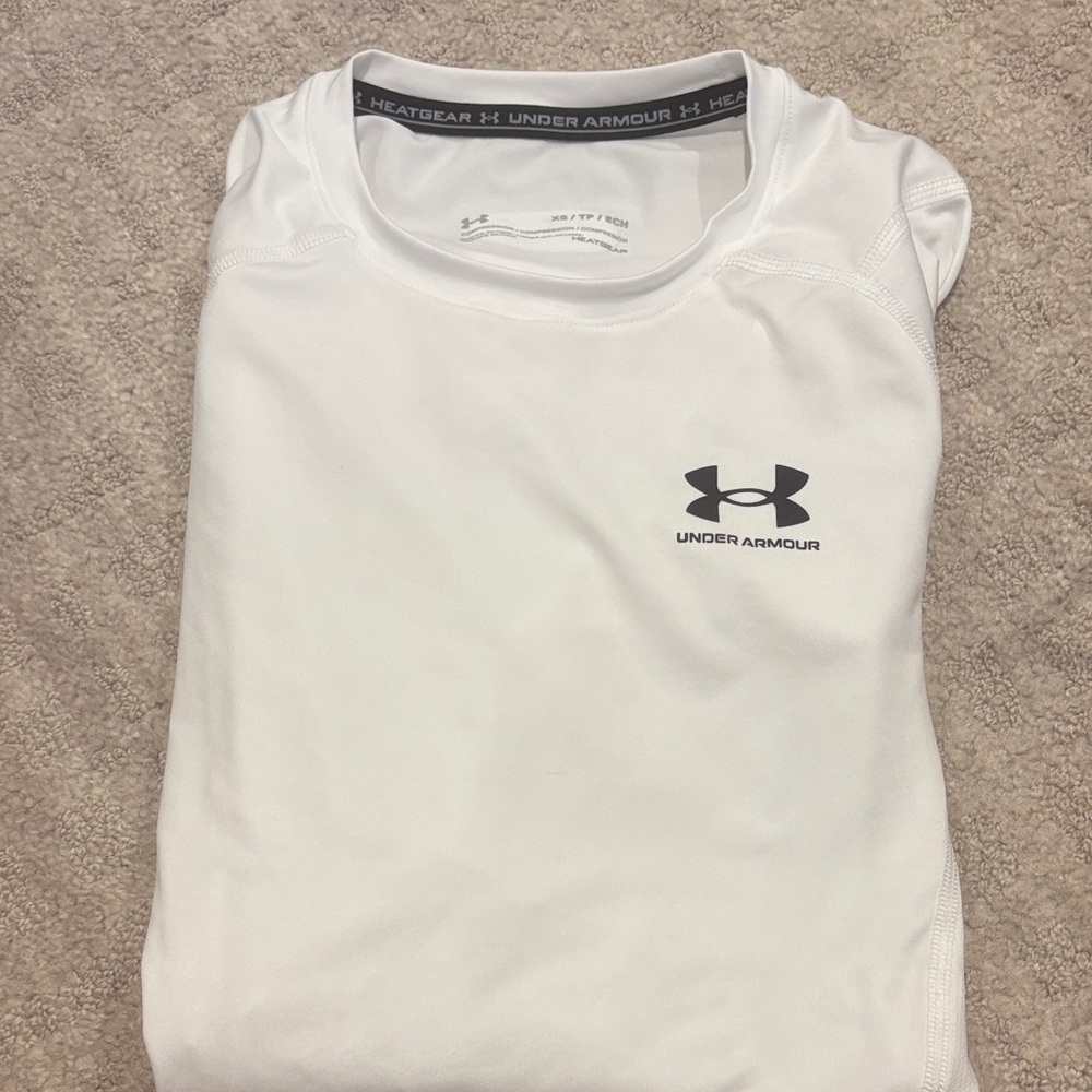 Under Armour White Performance Tee